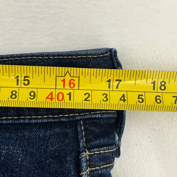 Hollister Epic Flex Straight Leg Jeans Mens 34x32 Blue Denim Mid Rise Slim Fit - Picture 8 of 14